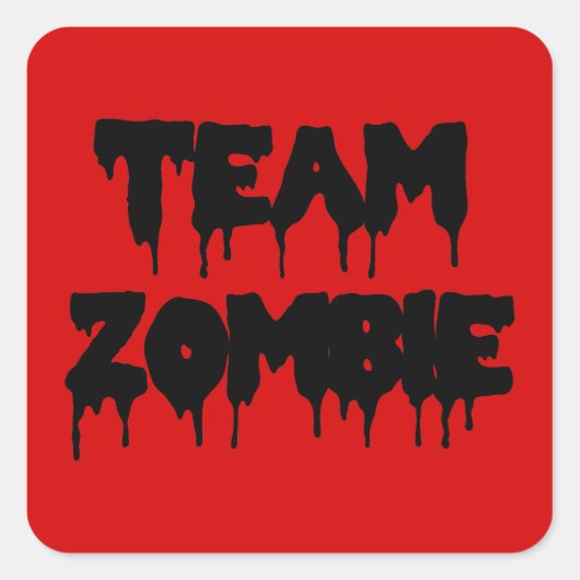 チームゾンビ スクエアシール (正面)