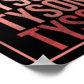 チームタイソンパーソナライズされたファミリー名Groovyヴィンテージ ポスター (角)