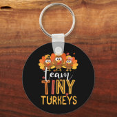 チームタイニーターキーナースターキーサンクスギビング秋N キーホルダー (正面)