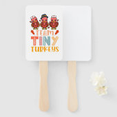 チームタイニーターキーナースターキーサンクスギビング秋N ハンドファン (正面&裏面)