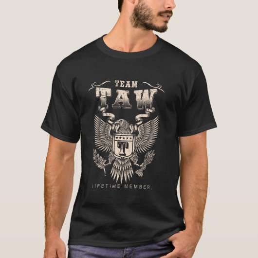チームタウライフタイムメンバ – タウネーム Tシャツ (正面)