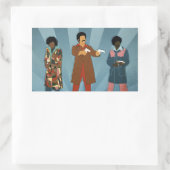 チームダイナマイト 長方形シール (バッグ)