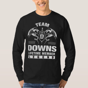 チームダウンズの有効期間メンバ Tシャツ