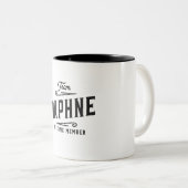 チームダッシュボードの有効期間メンバパーソナライズされたー名 ツートーンマグカップ (正面右)