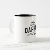 チームダッシュボードの有効期間メンバパーソナライズされたー名 ツートーンマグカップ (正面左)