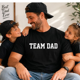 チームダッド ユニバーシティ風 おもしろい父の日ギフト Tシャツ