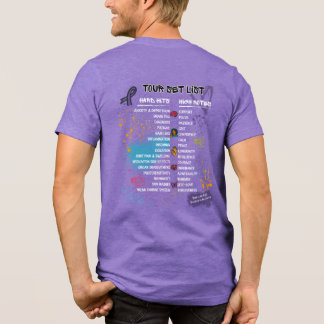 チームチェロキー アンブレイカブルツアー メンズTシャツ (パープル) トライブレンドTシャツ