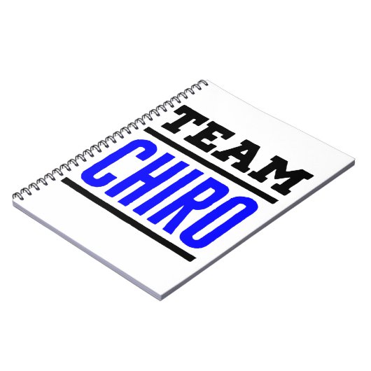 チームチロカイロプラクターカイロプラクティック分隊 ノートブック (左側)