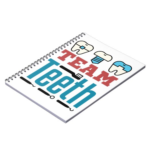 チームティース歯科分隊スタッフ歯科医師衛生士 ノートブック (左側)