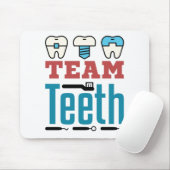 チームティース歯科分隊スタッフ歯科医師衛生士 マウスパッド (マウス)