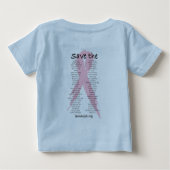 チームテッサのベビーのティー-青 ベビーTシャツ (裏面)