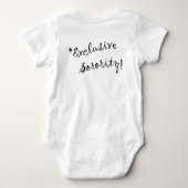 チームディヴァベビーTシャツ ベビーボディスーツ (裏面)