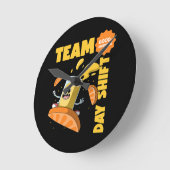 チームデイシフト ラウンド壁時計 (傾斜)
