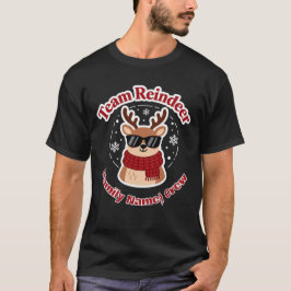 チームトナカイ - オーダーメイドの家族クリスマスマッチング Tシャツ