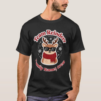 チームトナカイ - オーダーメイドの家族クリスマスマッチング Tシャツ