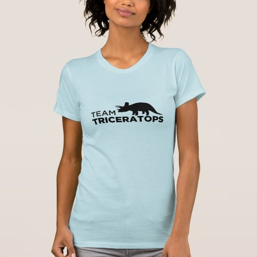 チームトリケラトプスの女性Tシャツ Tシャツ (正面)