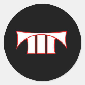 チームトリプル脅威ステッカー ラウンドシール