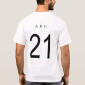 チームドイツ"怒っている黒いドイツ語" Tシャツ (裏面)