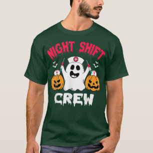チームナイトシフトナースハロウィンハロウィンハロウィンスクラブ Tシャツ