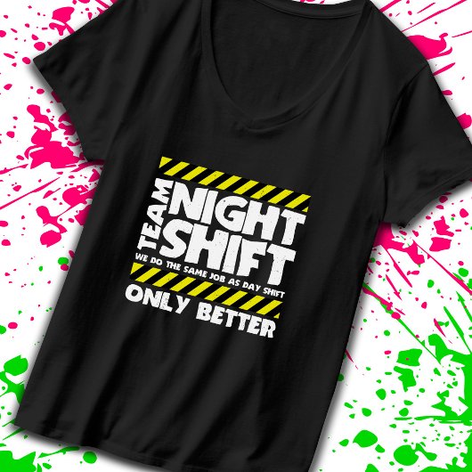 チームナイトシフト工場労働者 – 倉庫労働者 Tシャツ