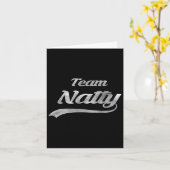 チームナチュラルアンチジュースフィットネス – メンズブラックショア カード (黄色い花)