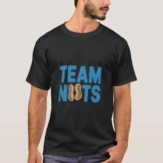 チームナットおもしろいピーナッツラバーズクラブレトログラフィック Tシャツ