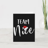 チームニースクリスおもしろいスマスファミリーマッチングパジャマ カード (正面)