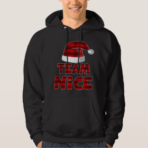 チームニースサンタレッドプレイドクロースクリスマスパジャマF パーカ