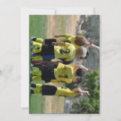 チームネーム写真とコーチカードに感謝 サンキューカード (裏面)