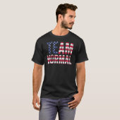 チームノーマル2022米国国旗アメリカ Tシャツ (正面フル)