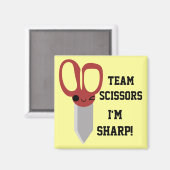 チームハサミ マグネット (正面/裏面)