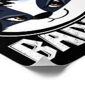 チームハニーバッジャー – クール動物愛好家ギフト ポスター (角)