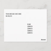 チームハリー&メガンと金ゴールドクラウン ポストカード (裏面)