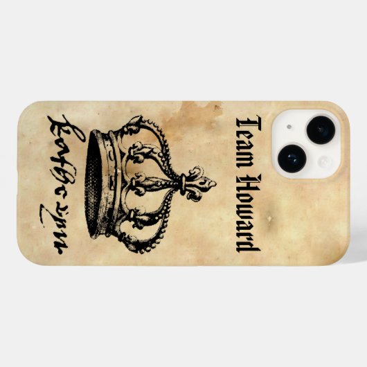 チームハワード – Catherine Howard's Crown & Signature Case-Mate iPhoneケース (裏面 (横))