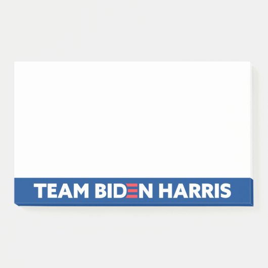 チームバイデン氏ハリスカスタムズカラーズホワイト&ブルー ポストイット (正面)