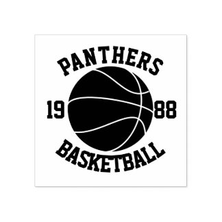 チームバスケットボール ラバースタンプ