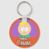 チームバター – 丸キーチェーン キーホルダー (裏面)