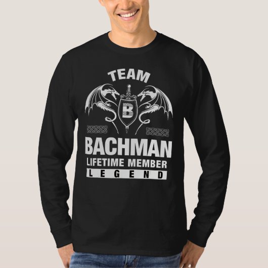 チームバッハマンライフタイムメンバー Tシャツ (正面)