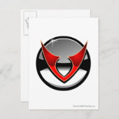 チームバーチャル宇宙ステーションロゴ ポストカード (正面/裏面)