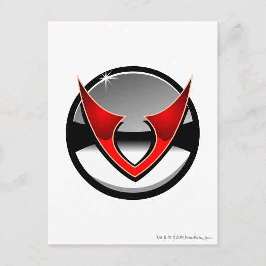 チームバーチャル宇宙ステーションロゴ ポストカード (正面)