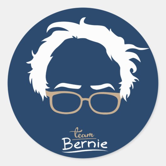 チームバーニー – Bernie Sanders for President 2016 ラウンドシール (正面)