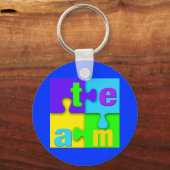 チームパズルキーチェーン キーホルダー (正面)