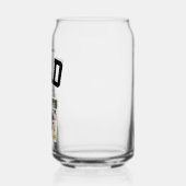 チームパパファミリー名1フォトスポーティブラック ガラス缶 (左)