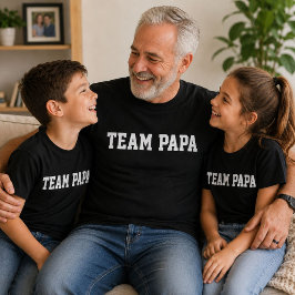 チームパパユニカジュアル おもしろい父の日ギフト Tシャツ