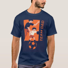 チームパパ遊ズのサッカーデザイン Tシャツ
