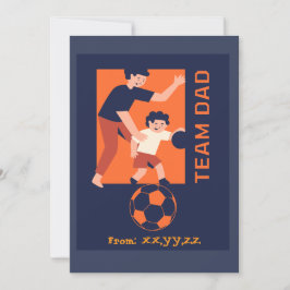 チームパパ遊ズ・サッカー共カスタム同 シーズンカード