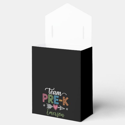 チームパーソナライズされたの名前のプリスクール先生 フェイバーボックス (オープン)