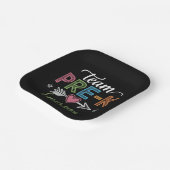 チームパーソナライズされたの名前のプリスクール先生 ペーパープレート (傾斜あり)