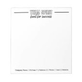 チームパーソナライズされたやる気を起こさせるオフィス企業の ノートパッド (正面)