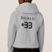 チームパーソナライズされたサッカーフード付 (裏面)